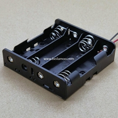 In Series 18650*4 Battery Holder with Wire Leads 14.8V DC