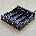 In Parallel 18650*4 Battery Holder with Wire Leads 3.7V DC 1