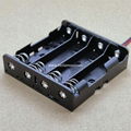 In Parallel 18650*4 Battery Holder with Wire Leads 3.7V DC