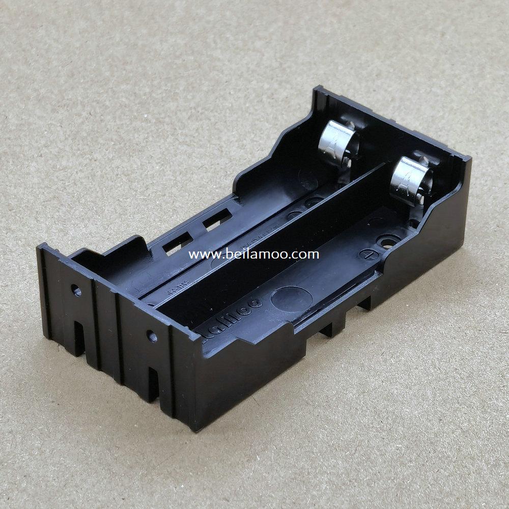 TWO 18650 Battery Holder with Thro Hole Mount (PC PINS) 1