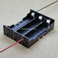 Three 18650 In Series Battery Holder with Wire Leads 11.1V DC 2