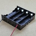 Four 18650 In Series Battery Holder with Wire Leads 14.8V DC 2