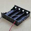 Four 18650 In Series Battery Holder with Wire Leads 14.8V DC