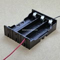 Three 18650 in Parallel Battery Holder with Wire Leads 3.7V DC 2