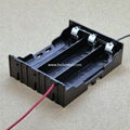 Three 18650 in Parallel Battery Holder with Wire Leads 3.7V DC