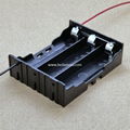 Three 18650 in Parallel Battery Holder with Wire Leads 3.7V DC 1