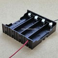 Four 18650 in Parallel Battery Holder with Wire Leads 3.7V DC 2