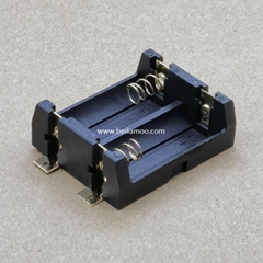 Dual CR123A Battery Holder with Surface Mount (Spring)