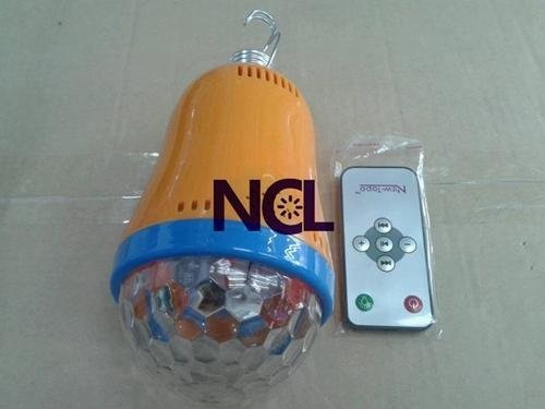聲控 MP3 夢幻球泡燈3W(七彩旋轉)