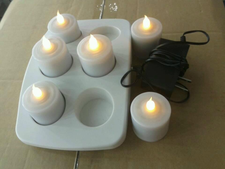 Wireless rechargeable LED Candle 6pcs/set 2