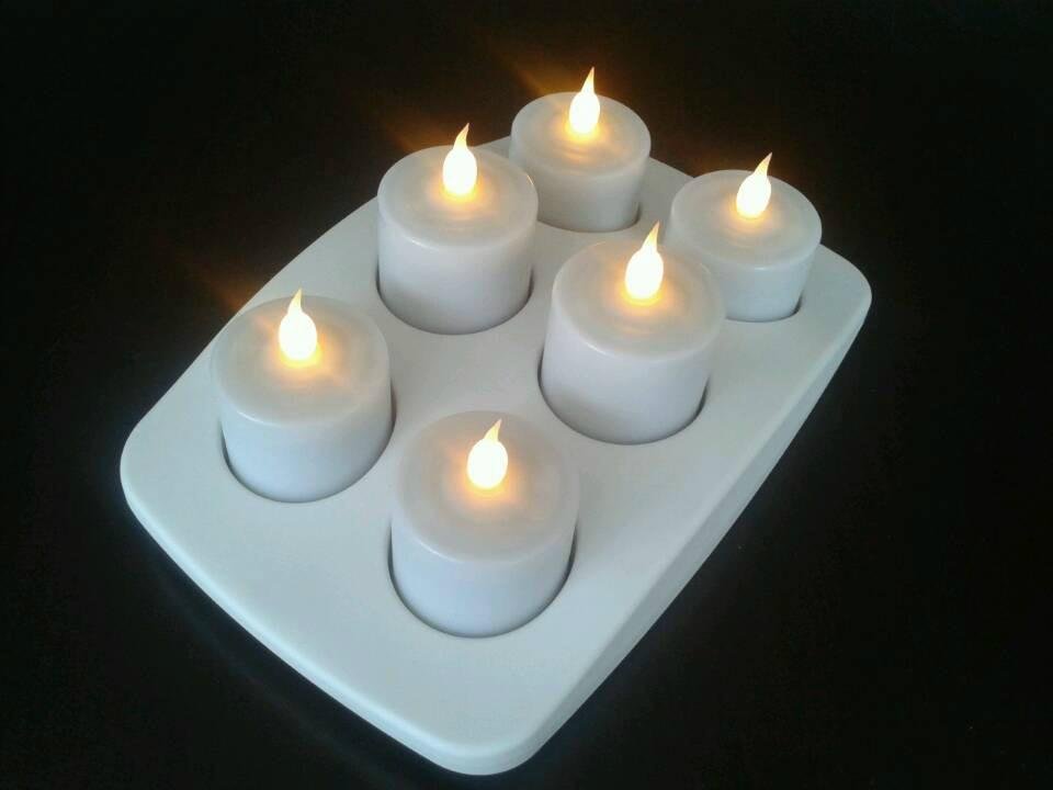 Wireless rechargeable LED Candle 6pcs/set 3