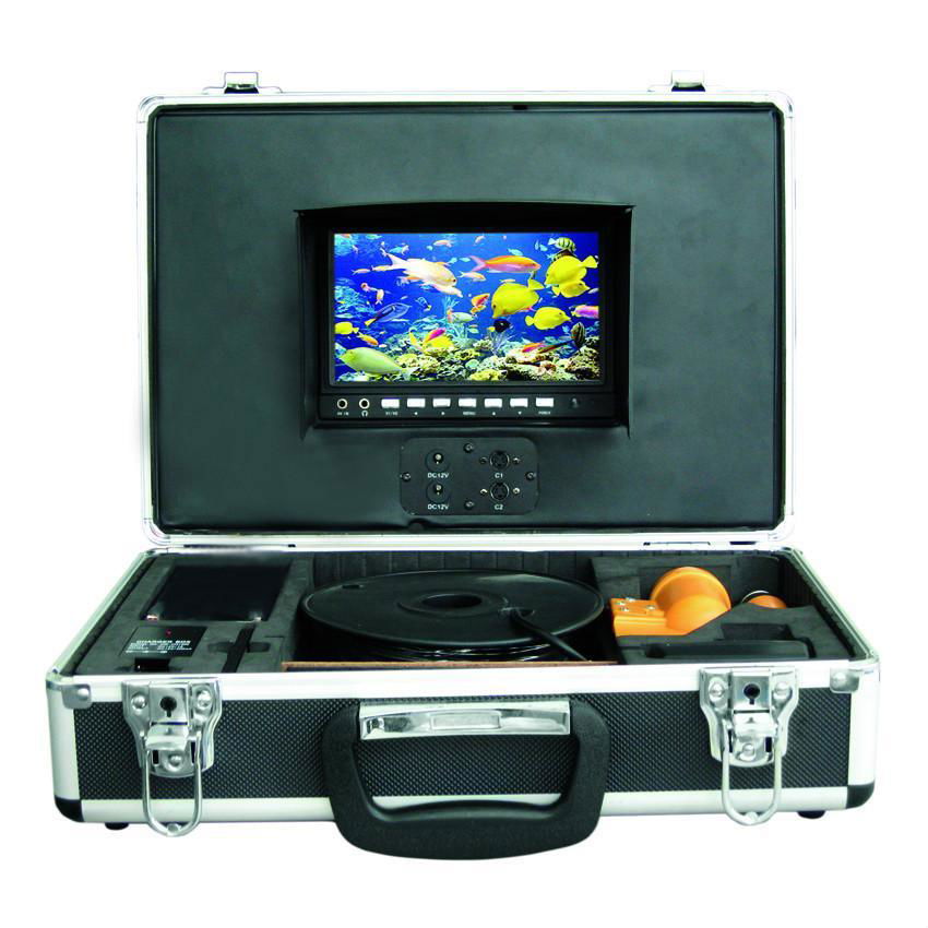 深水高清彩色監視器釣魚潛水攝像頭帶DVR錄像 2