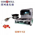 Color underwater surveillance fishing kit with DVR video