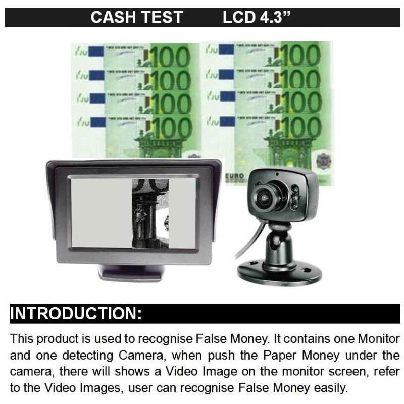 4.3" COUNTERFEIT MONEY IMAGE DETECTOR MONITOR 5