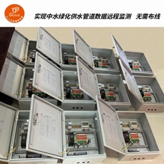 污水處理廠中水綠化供水管道數據無線監測系統 1主3從