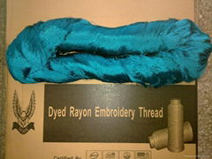 Rayon embroidery thread by hank