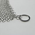 316 Stainless Steel Chainmail Scrubber Cast Iron Cleaner Ring screen mesh 2