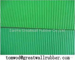 Flat Ribbed Rubber Sheet