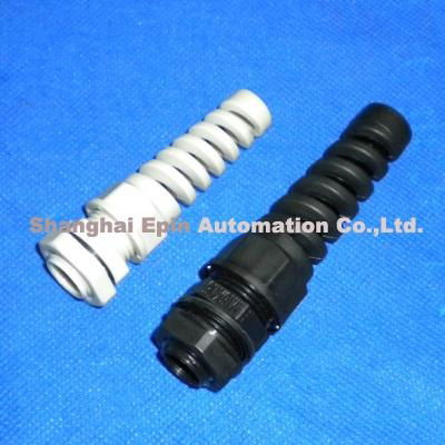 EPIN Nylon cable gland with anti-kink nozzle