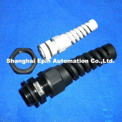 EPIN Nylon cable gland with anti-kink nozzle 2