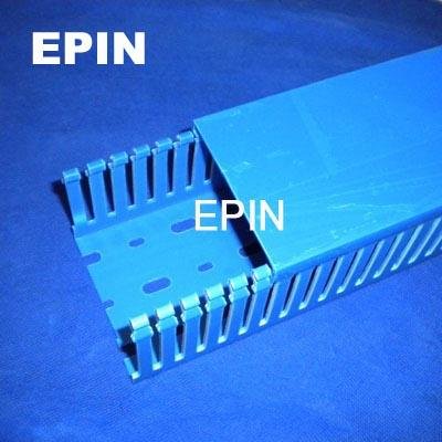 EPIN深蓝色开口齿形PVC线槽
