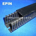EPIN黑色開口齒形PVC行線槽 4