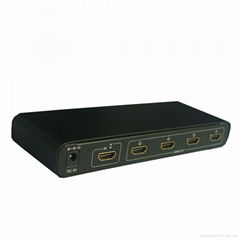 HDMI 1X4 Splitter HDMI 1.4 version support HDCP 1080p and 3D Good quanlity