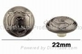 Enamel Logo Close Top Jean Shank Buttons 2
