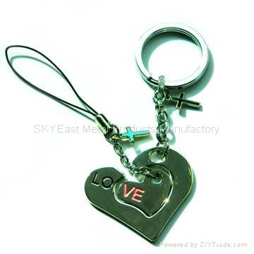 Metal key chain set