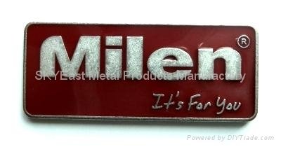 Metal Label Plate with Epoxy 3