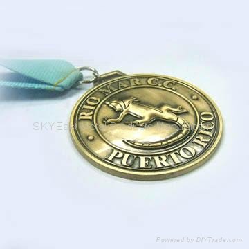 Antique Metal Medals With Raised Logo 2