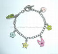 Metal Bracelet Chain with Decals