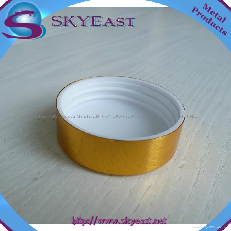 High Quality Gold Silver Oxidation Aluminum Caps with Screw PP Inner 4