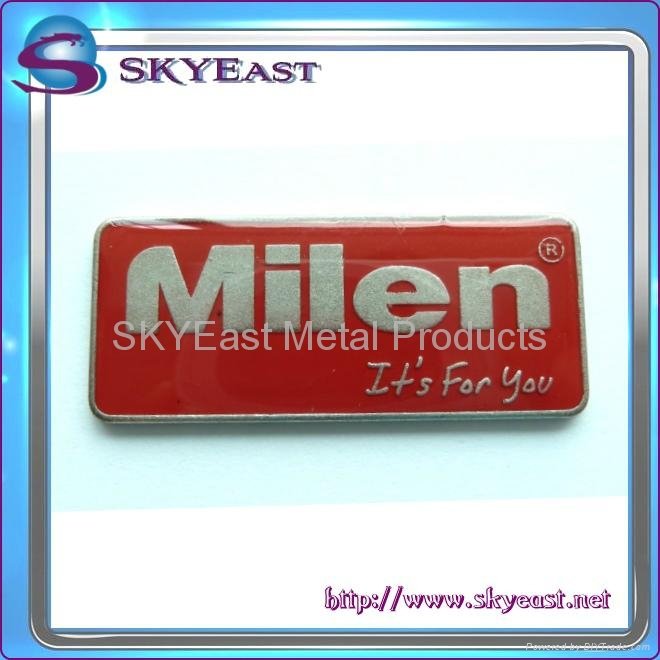 Metal Label Plate with Epoxy