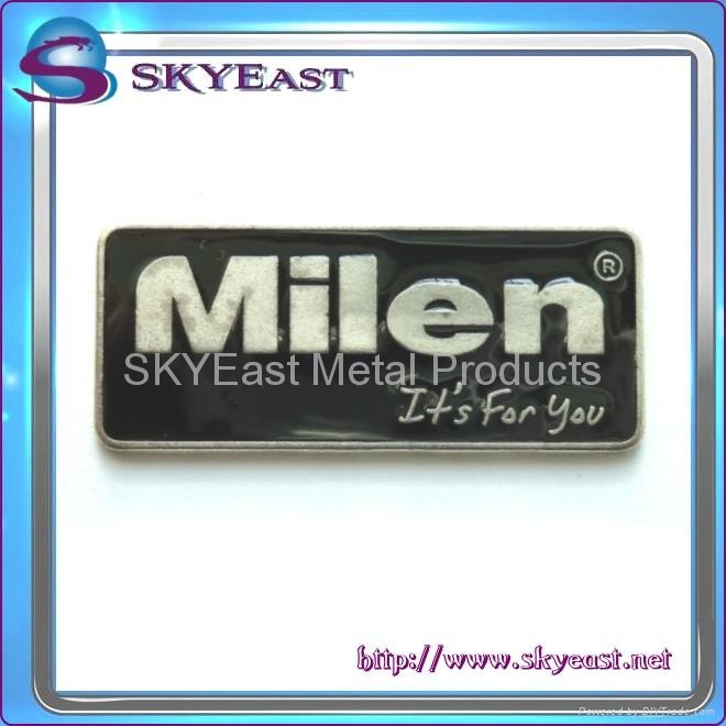 Metal Label Plate with Epoxy 2