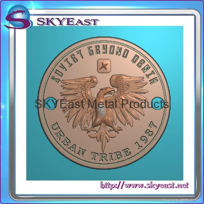 Relief Or Engraved Metal Eagle Logo
