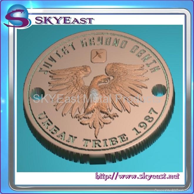 Relief Or Engraved Metal Eagle Logo 4