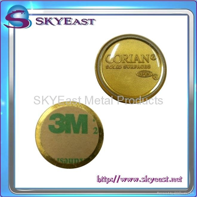 Branded Metal Logo Plate With Epoxy 3