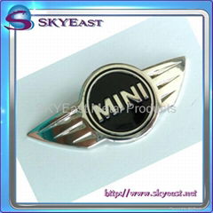 Branded Silver Enamel Metal Car Logo