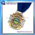 High Quality Printed Metal Medals with Ribbon