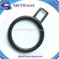  Engraved Pattern Circle Metal Zipper Puller