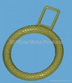  Engraved Pattern Circle Metal Zipper Puller 4