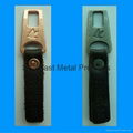 Metal Zip Puller with Engraved PU Leather 4