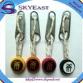 Silicone Rubber with Cord Metal Zip