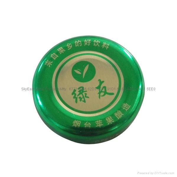 High Quality Printed Logo Twist Off Tin Cap for Bottles 5