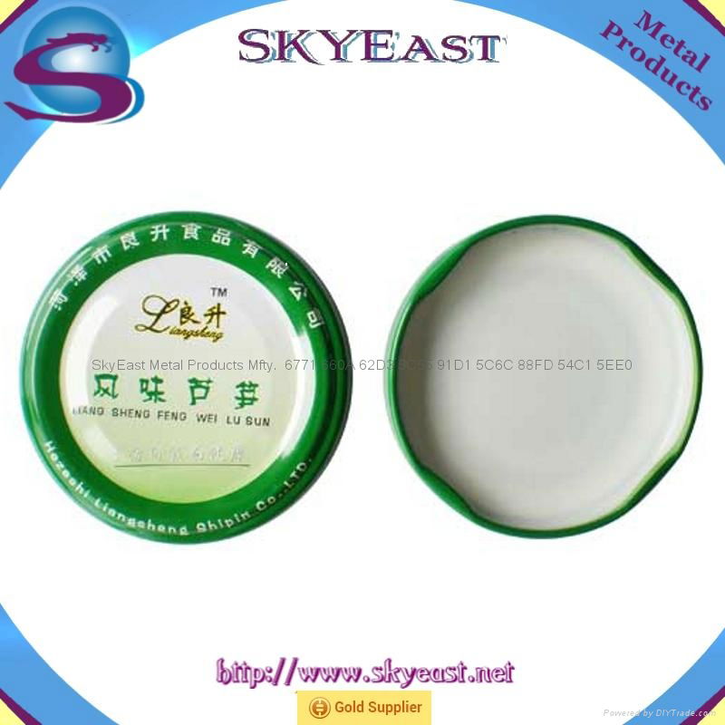 Wholesale Customized Printed Logo Metal Twist Off Jar Lids 2