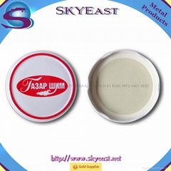 Hot Sell Customized Printed Logo Tinplate Twist Off Caps