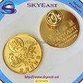 Epoxy Raised Phoenix Gold Metal Pin Badges 1