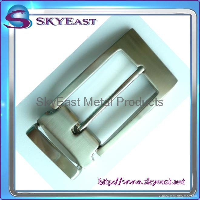 Brushed Nickel Metal Belt Pin Buckles