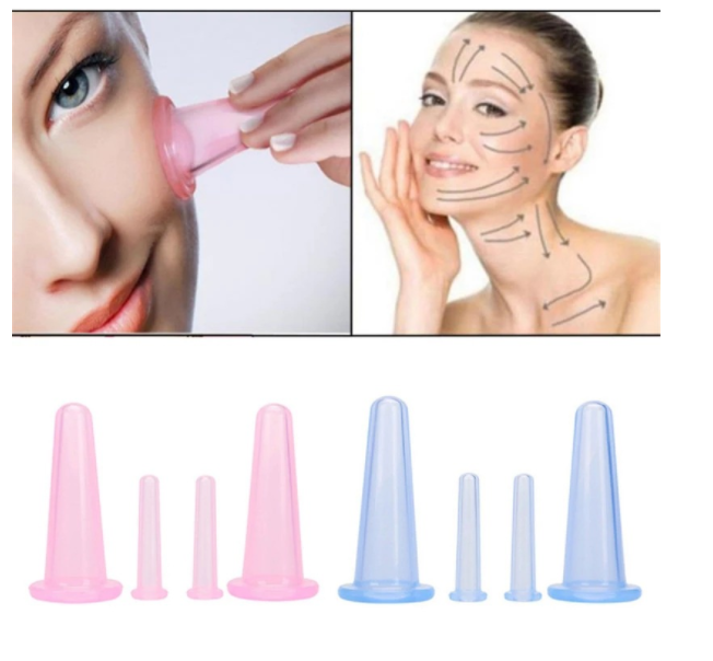  Facial  Massage Cupping Therapy Set Anti Cellulite Silicone Vacuum Cupping  2